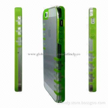 PC + TPU Cases for iPhone 5/5S, Double Injection, Simple Looking